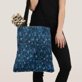 Blue print Pansies Tote Bag (Dichtbij)