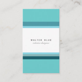 Blue professional corporate elegant modern simple visitekaartje