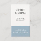 Blue Professional Corporate Modern Elegant Visitekaartje (Voorkant)