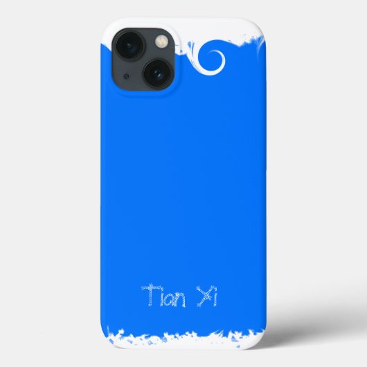 Blue Professional Elegant Modern Case-Mate iPhone Case (Achterkant)