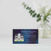 Blue Professional House Caregiver Services Visitekaartje (Staand voorkant)