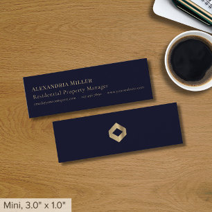 Blue Professional Luxe Logo Mini Visitekaartje