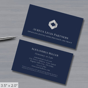 Blue Professional Luxe Logo Visitekaartje