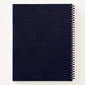Blue Professional Luxury Initiaal Logo Notitieboek (Achterkant)