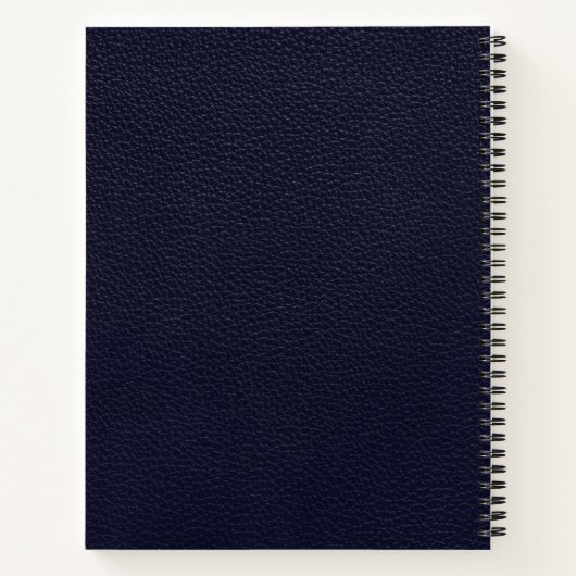 Blue Professional Luxury Initiaal Logo Notitieboek (Achterkant)