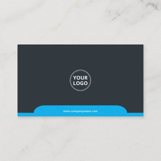 Blue Professional Modern Corporate Visitekaartje (Achterkant)