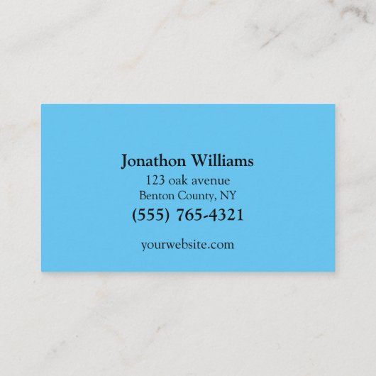 Blue Professional Tree Trimming Service Visitekaartje (Achterkant)