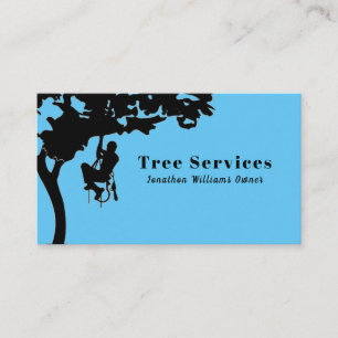 Blue Professional Tree Trimming Service Visitekaartje