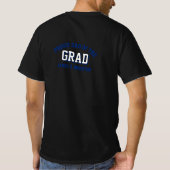 Blue Proud Dad Foto Afstuderen T-shirt (Achterkant)