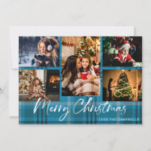 Blue Pset 5 Merry kerstfoto