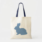 Blue Pset Bunny Tote Bag (Voorkant)