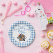 Blue Pset Bunting Banner BBQ Party Papieren Bordje (Feest)