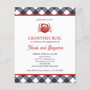 Blue Pset Crawfish Boil Seafood Engagement Party