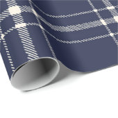 Blue Pset Farmhouse Country kerstcadeau Cadeaupapier (Rol Hoek)