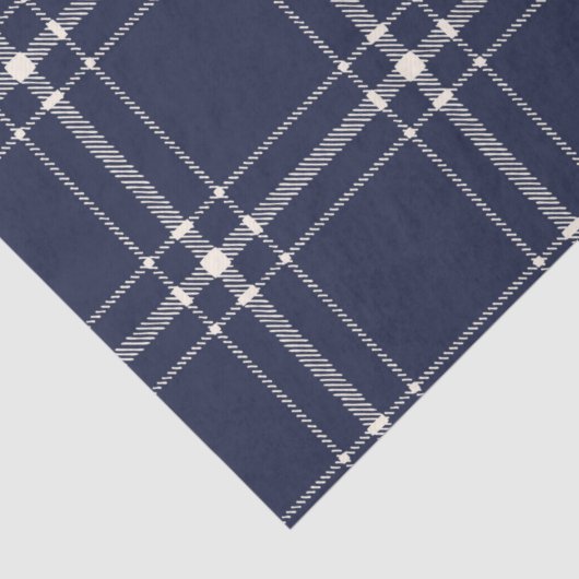 Blue Pset Farmhouse Country kerstcadeau Tissuepapier (Detail)