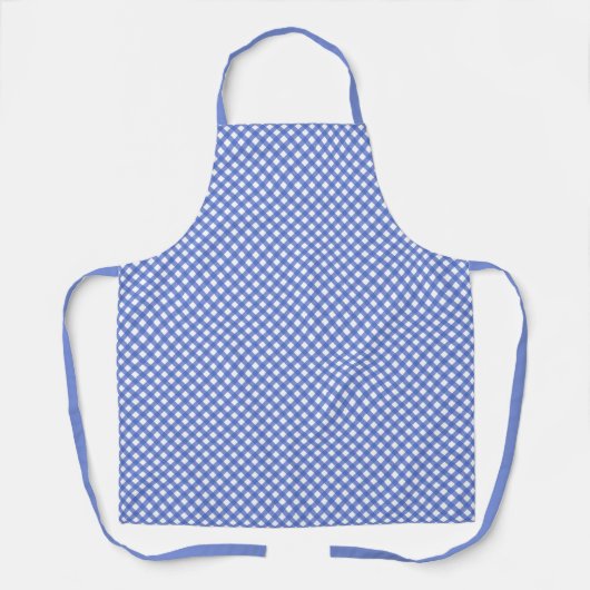 Blue Pset / Gingham Pattern Schort (Voorkant)