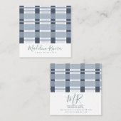 Blue Pset Home Designer Vierkante Visitekaartje (Voorkant / Achterkant)