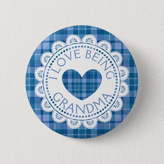 Blue Pset I Love Bea Button (Voorkant)