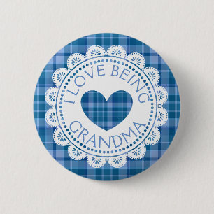 Blue Pset I Love Bea Button
