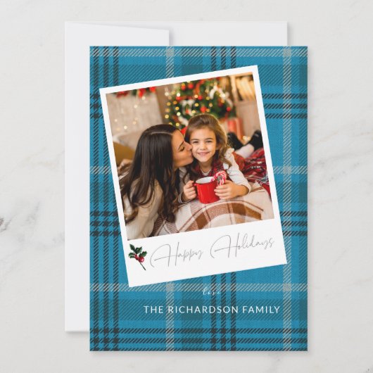 Blue Pset Instant Photo Prettige feestdagen (Voorkant)