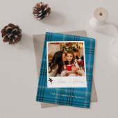 Blue Pset Instant Photo Prettige feestdagen