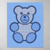 Blue Pset Teddy Bear Poster (Voorkant)