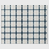 Blue Pset Winter Holiday Kerstmis Beige Cadeaupapier (Vlak)