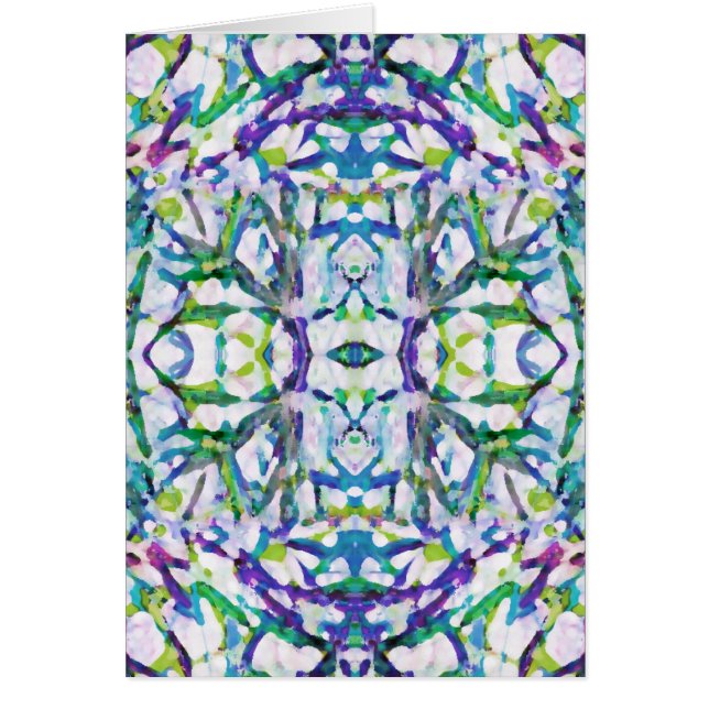 Blue Psychedelic Pattern (Voorkant)