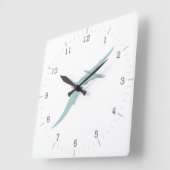 Blue Pterodactyl Dinosaur 4 Vierkante Klok (Hoek)