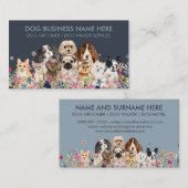 Blue Pug Chihuahua Corgi Poodle Bulldog Dogs Visitekaartje (Voorkant / Achterkant)