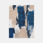 Blue Pulse of Stillness Fleece Deken (Voorkant)