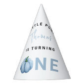 Blue Pumpkin 1st Birthday Party Feesthoedjes (Voorkant)