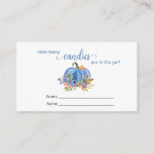 Blue Pumpkin Autumn How many Candies Informatiekaartje (Voorkant)