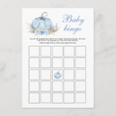 Blue Pumpkin Baby Bingo Game Kaart (Voorkant)