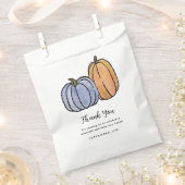 Blue Pumpkin Baby Boy Shower Favor Bedankzakje (Geknipt)