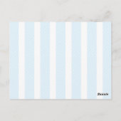 Blue Pumpkin Baby Boy Shower Wishes voor Baby Briefkaart (Achterkant)