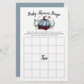 Blue Pumpkin Baby shower Bingo Game (Voorkant / Achterkant)