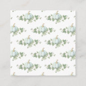 Blue Pumpkin Baby shower Boek Aanvraag Kaarten (Achterkant)