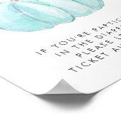 Blue Pumpkin Baby Shower Diaper Raffle Drop Off Poster (Hoek)