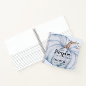 Blue Pumpkin Baby shower gastenboek Notitieboek (Binnen)