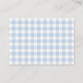 Blue Pumpkin Baby shower Herfst Luier Raffle Informatiekaartje (Achterkant)