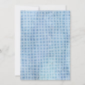 Blue Pumpkin Baby shower Invitation | thema herfst Kaart (Achterkant)