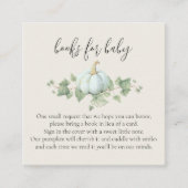 Blue Pumpkin-Baby showers boeken voor Baby Kaarten (Voorkant)