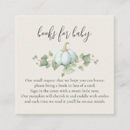 Blue Pumpkin-Baby showers boeken voor Baby Kaarten
