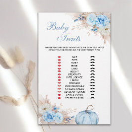 Blue Pumpkin Baby Traits Game