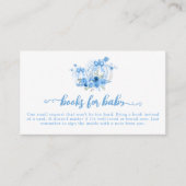 Blue Pumpkin Bow Boy Baby shower Boekaanvraag Informatiekaartje (Voorkant)