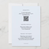 Blue Pumpkin Boy Baby shower alles in één Kaart (Achterkant)