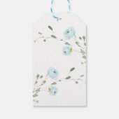 Blue Pumpkin Boy Baby shower Dank u wel voor de ta Cadeaulabel (Achterkant)