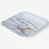 Blue Pumpkin Boy Baby shower Papieren Bordje (Gebogen)