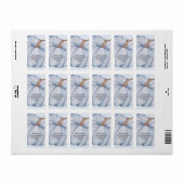 Blue Pumpkin Boy Baby shower retouradres Etiket (Full Sheet)